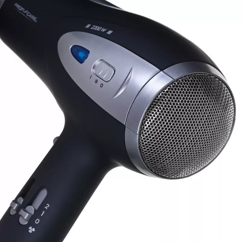 Föön Profi-Care PC-HTD 3113 — 2200 W, ioonne, 3 kuumuseastet, 2 kiirust, must