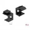 Paigalduskomplekt DELOCK 86810, must — DELOCK 86810 paigaldustarvikud