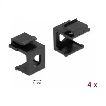 Paigalduskomplekt DELOCK 86810, must — DELOCK 86810 paigaldustarvikud