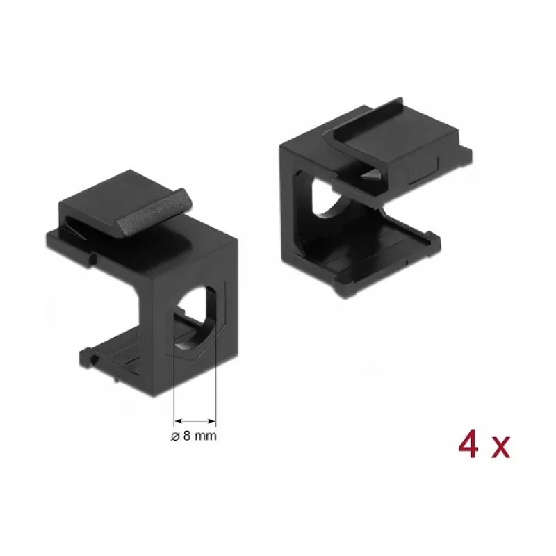 Paigalduskomplekt DELOCK 86810, must — DELOCK 86810 paigaldustarvikud