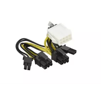0,05 m 8-kontaktiline kuni 2x 6+2-kontaktiline GPU-kaabel G291-281 CBL-PWEX-1040