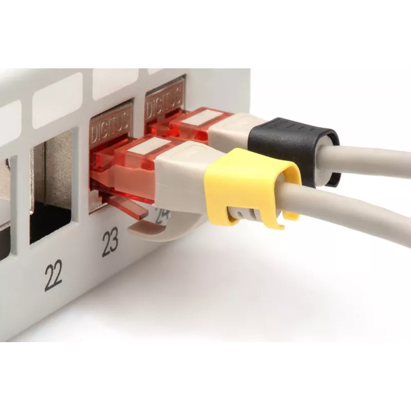 Värvikodeerimisklamber Digitus A-CC-M segavärvides PVC 100 tk