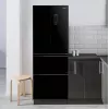 Prantsuse ustega külmik-sügavkülmik Sam Cook PSC-WG-1020AA/B 351 l, energiaklass E, must