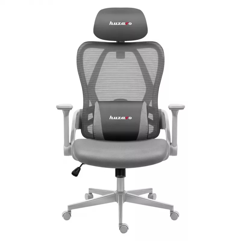 Mängutool huzaro Combat 2.7 — ergonoomiline riidest mängutugitool, hall, võrgust seljatugi, reguleeritav kõrgus, kalde mehhanism, max 120 kg