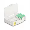 Valguskaabli jaotuskarp DeLOCK Optical Fiber Connection Box 85936 LC Duplex valge