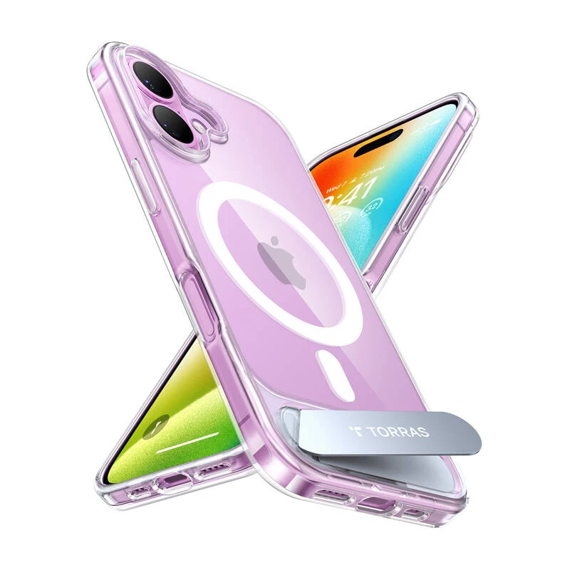 Läbipaistev kaitseümbris iPhone 16-le Torras PSTAND SERIES X00FX1932
