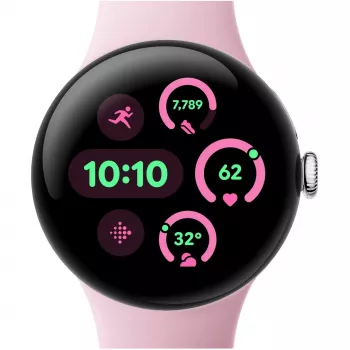 Google Pixel Watch 3 - 41 mm - Alumiiniumist hõbedane poleeritud