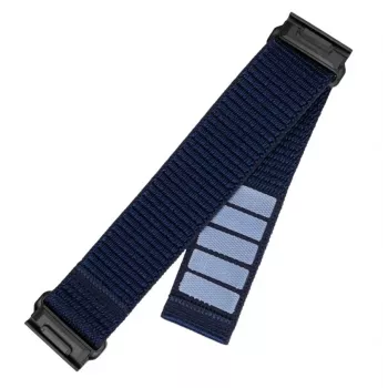 Varurihm Sporty Strap FIXED, ühildub Garmin QuickFit 22 mm-ga — tumesinine nailon, 160–210 mm