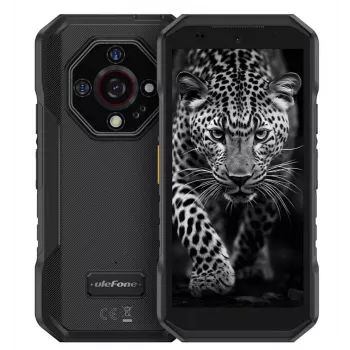 Nutitelefon UleFone Armor X32 – 5,65 tolli (14,3 cm), Android 14, 6 GB muutmälu, 128 GB, 48 MP kolmikkaamera, 5500 mAh, IP68/IP69K, kahe SIM-kaardiga, must