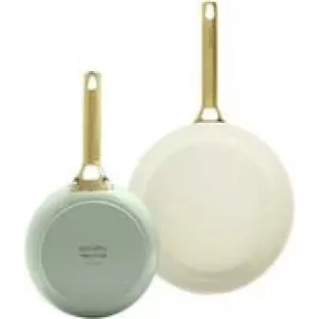 Praepannide komplekt GreenPan Padova Reserve — alumiinium, 20 cm ja 26 cm, roheline/kollane (2 tk)