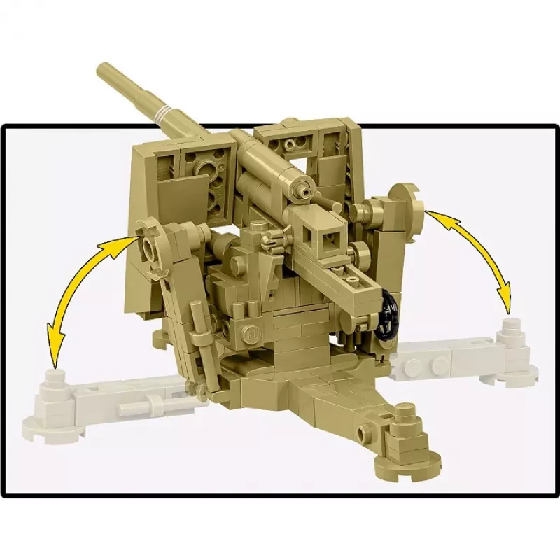 Cobi klotsimudel 8,8 cm Flak 18 — 232 tükki, mõõtkavas 1:35