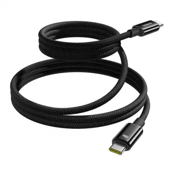 USB-C kuni USB-C laadimiskaabel Baseus Tungsten Gold 100W 1 m, must, nailon