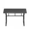 Mängulaud huzaro Hero 1.6 Must — sirge MDF/süsinikmustriga lauaplaat 1200×600×750 mm, metallraam