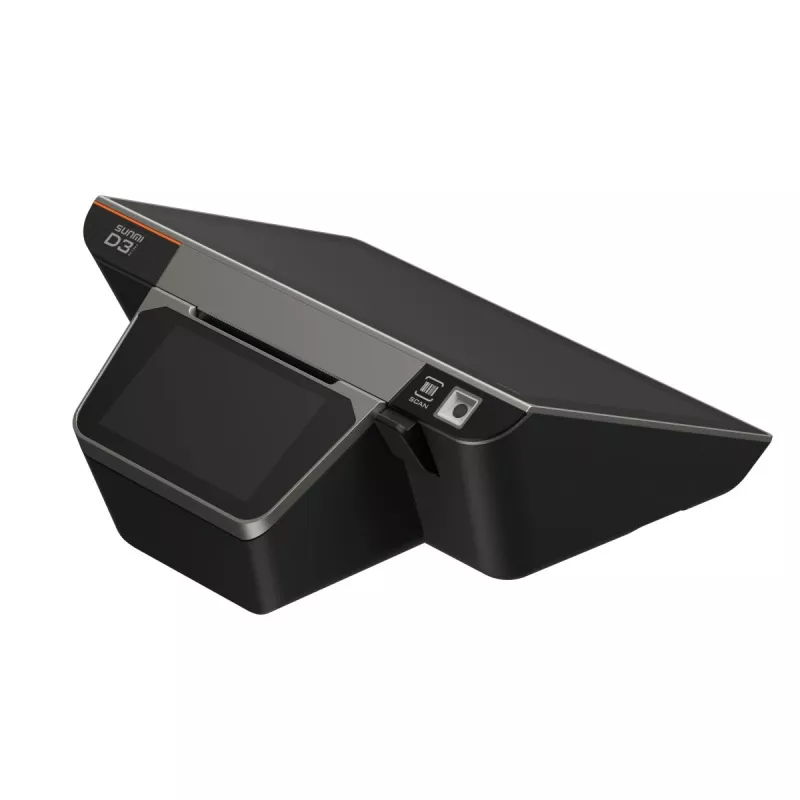 POS-terminal SUNMI D3 MINI 10,1-tollise projitseeritud mahtuvusliku puuteekraani, USB- ja Bluetooth-ühendusega