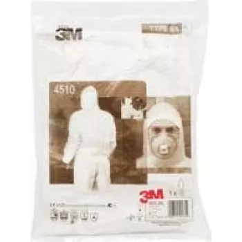 Kaitseülikond 3M 4510XL, ühekordne kaitseülikond, suurus XL, valge