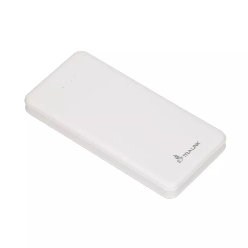 Akupank Extralink EPB-078W 10000 mAh valge, USB-C, 10 W väljund, laeb kuni 2 seadet