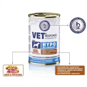VET RESPONSE Hüpoallergeenne Part - märg koeratoit - 400g