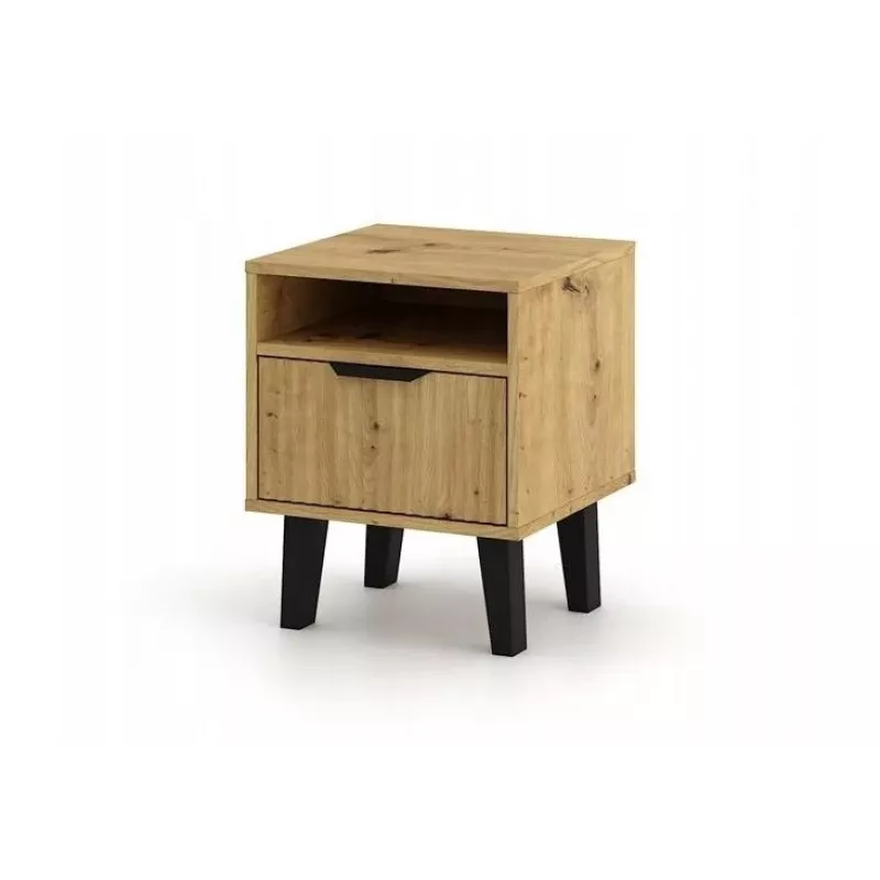 SCANDI 1S õhuke tamm ARTISAN Öökapp