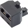 Juhtmepistik ShiverPeaks BS71230-6 3xRJ-12 Must