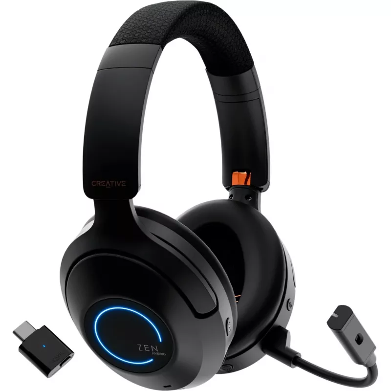 Creative 51EF1040AA001 Zen Hybrid Pro Bluetooth on-ear kõrvaklapid, must