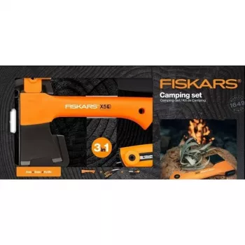 FISKARS kirves-lõhkumiskirves X5 - XXS + nuga + saag