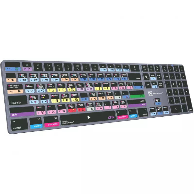 Logickeyboard Avid Media Composer - Pro Titan UK Mac - klaviatuur - QWERTY