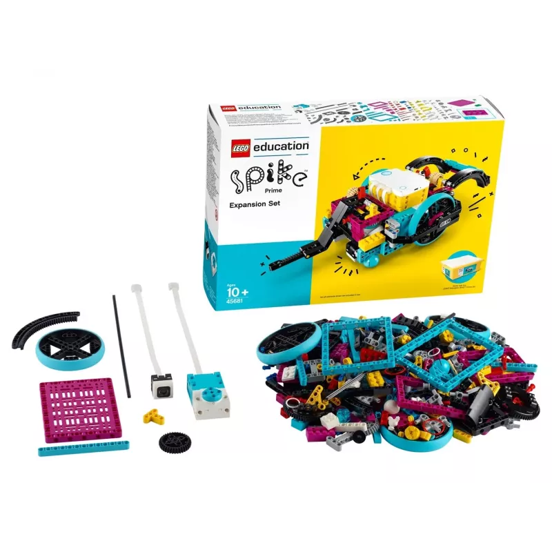 Haridusrobootika laienduskomplekt LEGO Education Spike Prime 45681 — 604 täiendavat LEGO-ga ühilduvat elementi klassiruumi projektide jaoks