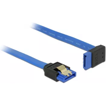 SATA kaabel DeLOCK 84995 0,2 m SATA 7-kontaktiline must sinine