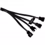 RGB-jagurkaabel Alphacool 18682 Must Plastik 150mm