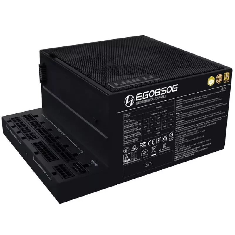 Toiteplokk LIAN LI EDGE GOLD 850 — 850W, 80 PLUS Gold, Active PFC