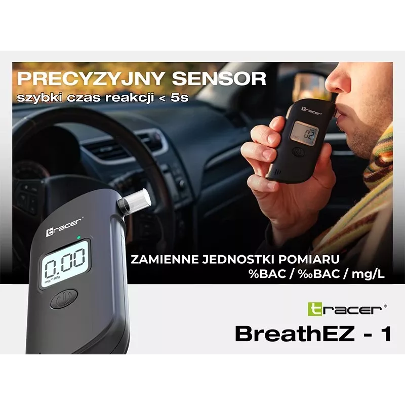 Tracer BreathEZ-1 Pooljuht-alkomeeter, must