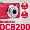 AgfaPhoto Compact Realishot DC8200 1/3.2 Kompaktkaamera 18 MP CMOS 4896 x 3672 pikslit Punane (DC8200RD)