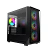 Montech X5M (B) Micro Tower PC-korpus — Micro‑ATX/Mini‑ITX, 3×120 mm ees, 1×120 mm taga, toetab ATX-toiteplokki, 2×3,5-tolline + 4×2,5-tolline, must