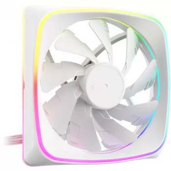 120 mm korpuse ventilaator Sharkoon SHARK Lights RGB PWM valge — RGB valgustus, PWM kiiruse juhtimine