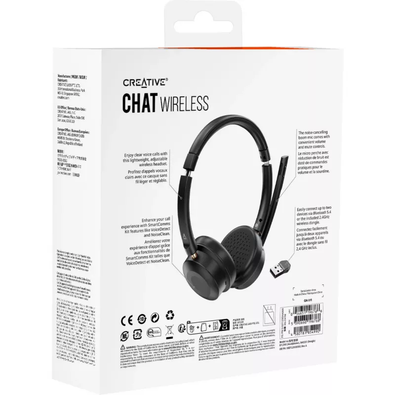 Juhtmeta kõrvaklapid Chat Wireless