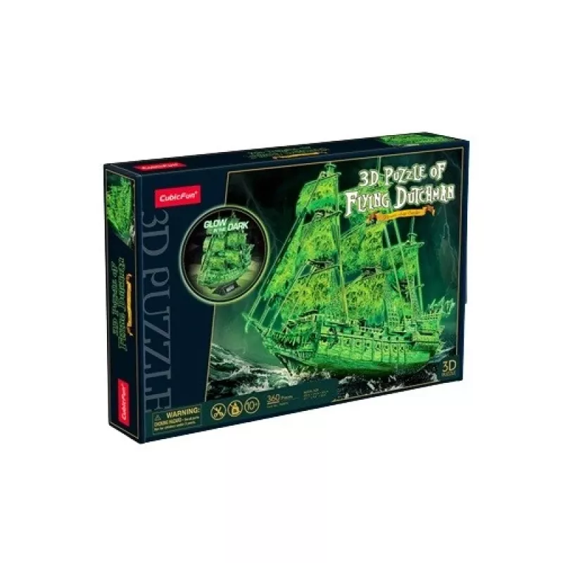3D puslemudel Flying Dutchman, mis helendab pimedas, cubicfun 306-T4041H