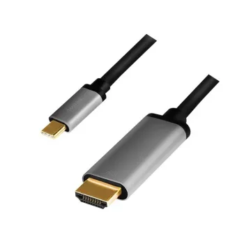 LogiLink CUA0101 USB 3.2 Gen1 USB-C HDMI-A kaabel 1,8 m must hall