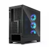 PC korpus Fractal Design Pop 2 Air Must TG RGB Midi Tower — ATX/Micro‑ATX/Mini‑ITX, 3x120mm ees, 1x120mm taga, 2.5 tolli+3.5 tolli pesad