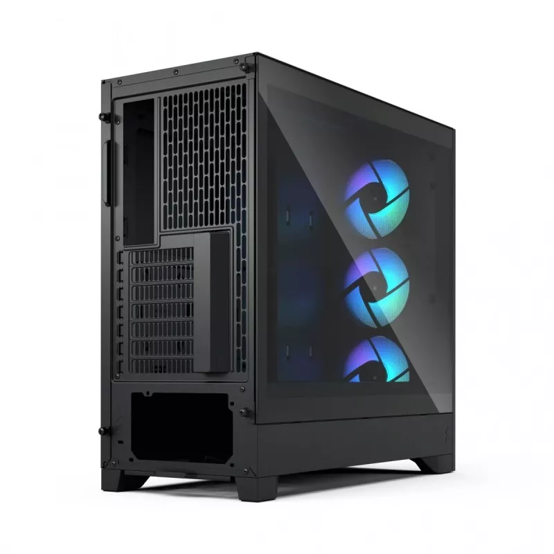 PC korpus Fractal Design Pop 2 Air Must TG RGB Midi Tower — ATX/Micro‑ATX/Mini‑ITX, 3x120mm ees, 1x120mm taga, 2.5 tolli+3.5 tolli pesad