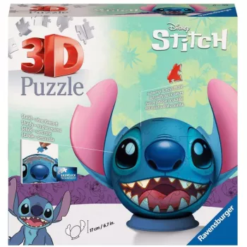 Ravensburger Disney Stitch 3D Pusle lastele alates 6. eluaastast – 72 tükki – liimi pole vaja – lihavõttekingitus lastele