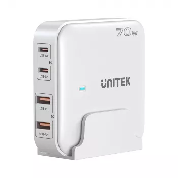 Laua-laadija Unitek P1228AWH01-EU 70W 2×USB-A 2×USB-C
