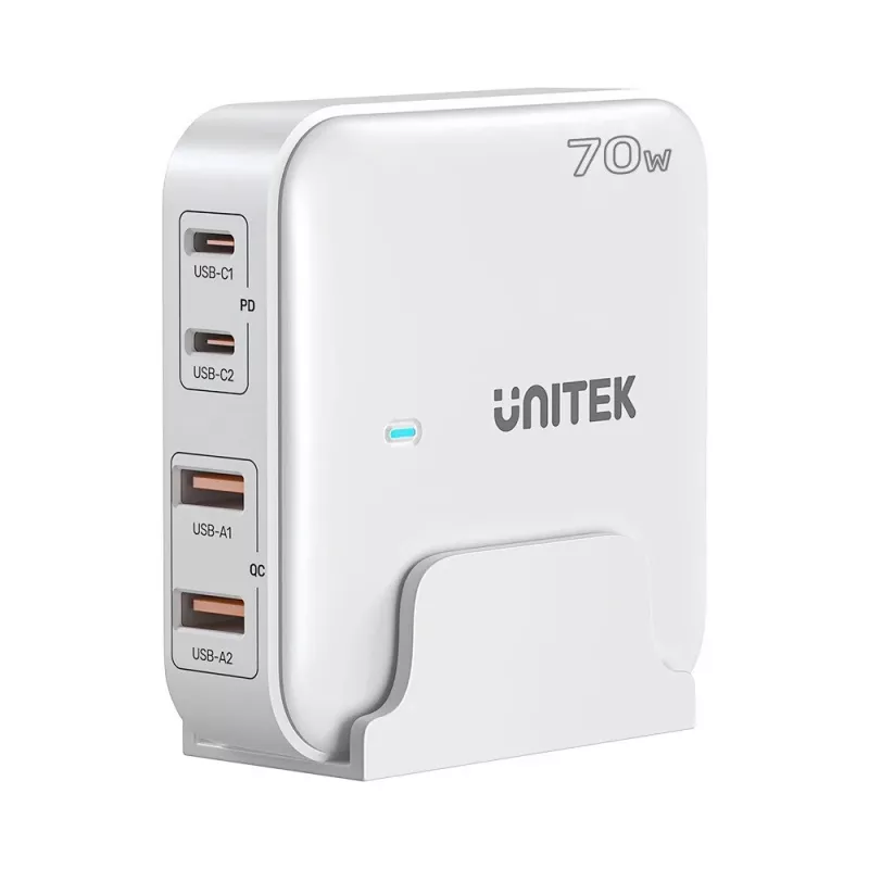 Laua-laadija Unitek P1228AWH01-EU 70W 2×USB-A 2×USB-C