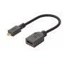 Microconnect HDM19F19MMC kaabli soovahetaja HDMI Type D (Micro) HDMI Must