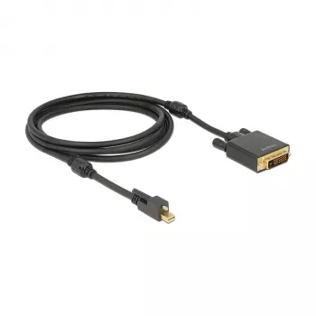 Videokaabli adapter DeLOCK 83726 Mini DisplayPort-DVI-le 2m Must