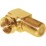 F-pistiku adapter ShiverPeaks 85210-G, kullatud koaksiaaladapter