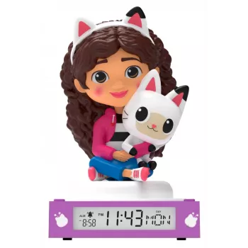 Öölamp Kids Euroswan GD00095 äratuskellaga — 3D LED lamp lastele