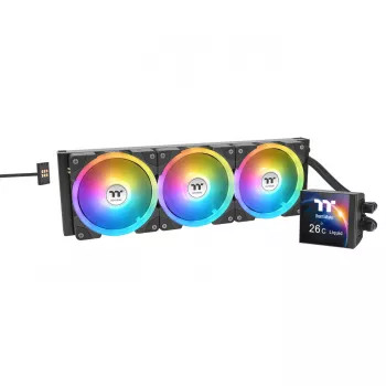 Vedelikjahutusega protsessorijahu TI THERMALTAKE MAGFloe 420 Must 420mm radiaator
