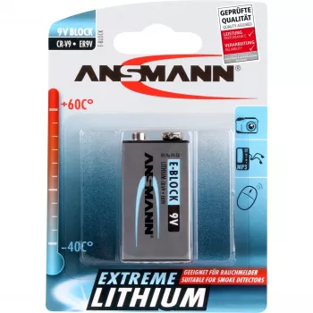 Ühekordne patarei Ansmann 9V E-Block