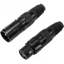 XLR 3-kontaktiline pistik Omnitronic 30200097 — isane/emane audiosignaali pistik