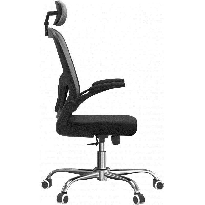 Top e shop DORY SZARY kontoritool – polsterdatud iste, võrk seljatugi, 650×620 mm, kõrgus kuni 122 cm